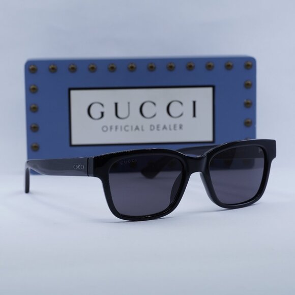 Gucci GG1716S 001 Square Sunglasses - Black/Grey - Picture 5 of 10